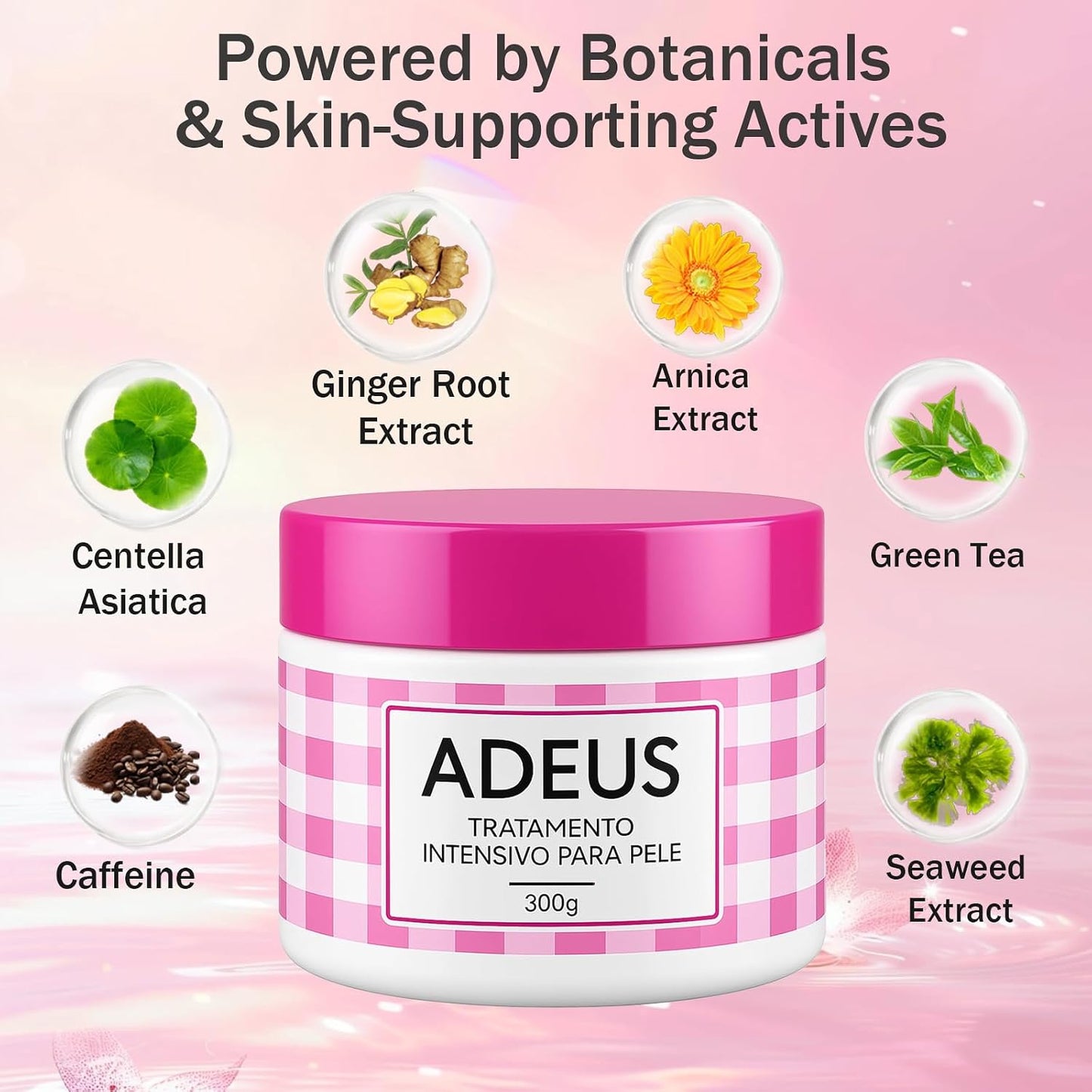 Adeus - Crema Reafirmante Anticelulítica | Crema Rosa Brasileña